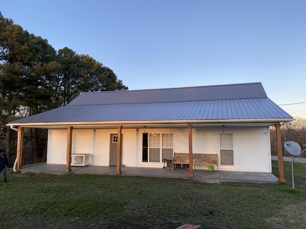 rib panel metal roof after completion in Alabama