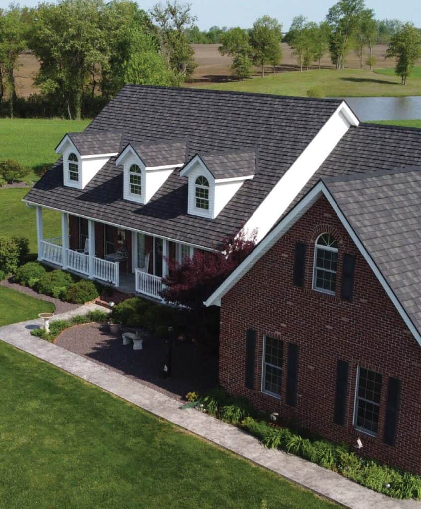 stone coated steel roofing on residence